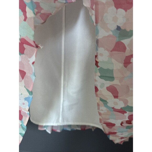 Sezane Size 38 6 Pleated Dino Midi Skirt in Ines Powder Flower - Picture 9 of 11